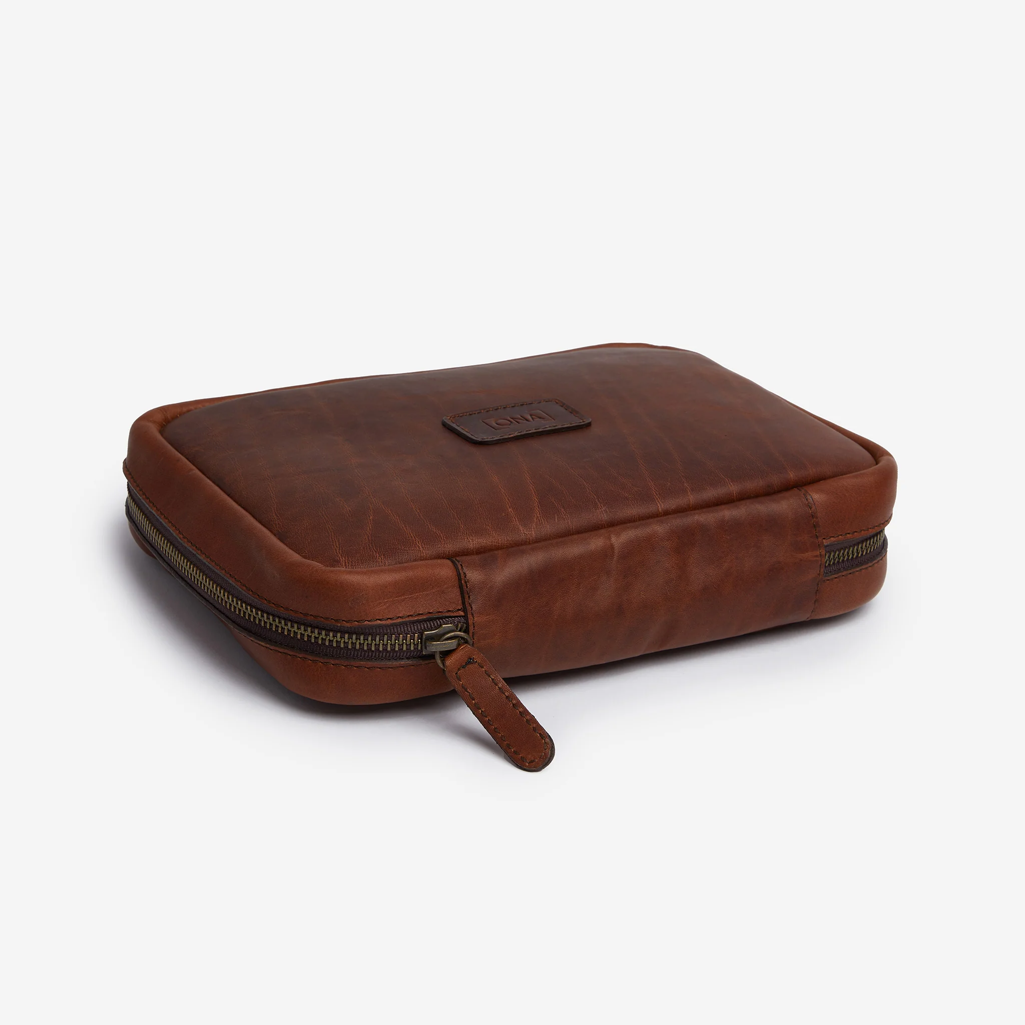 ONA Leather Tech Kit - Antique Cognac - Image 4