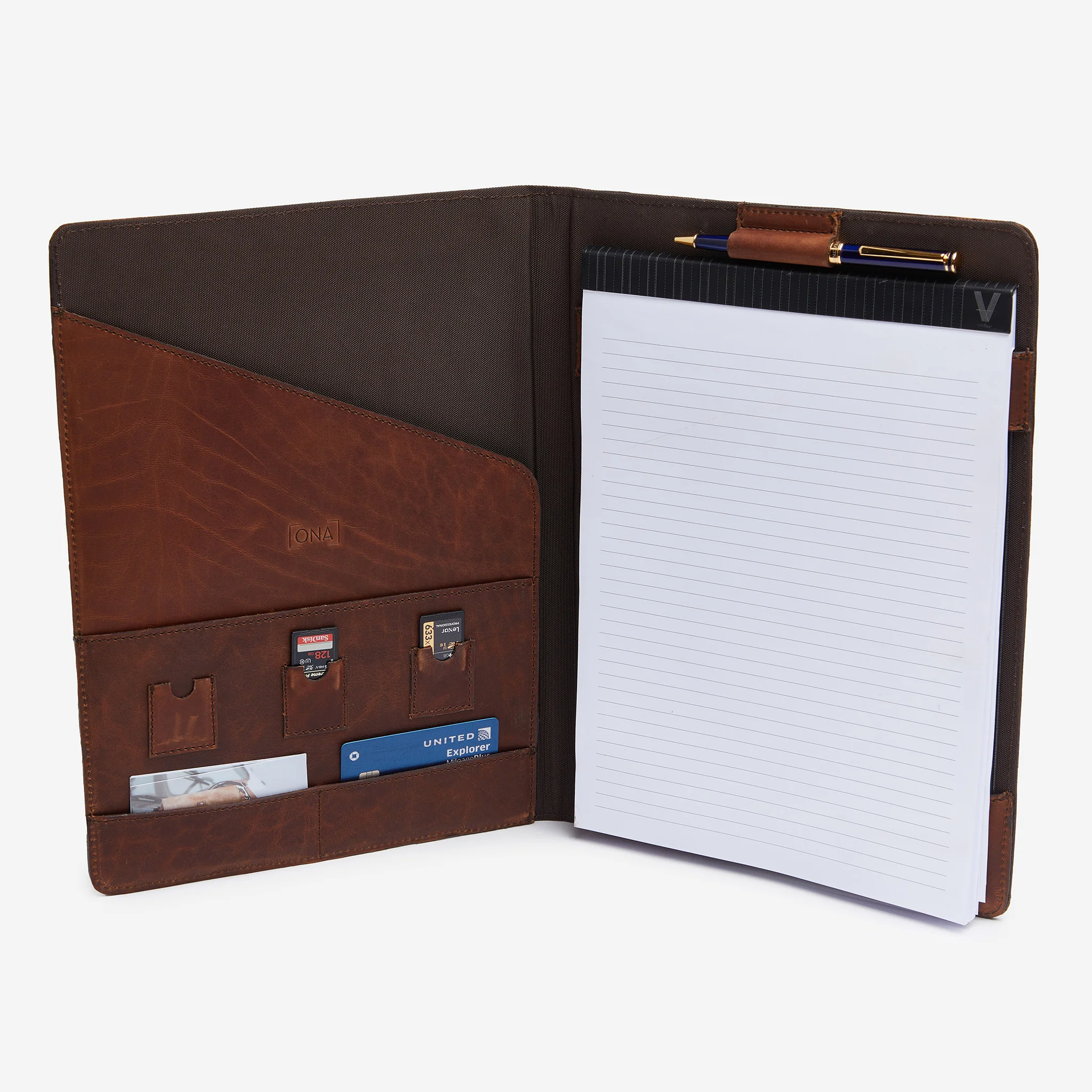 ONA Leather Padfolio - Antique Cognac - Image 3