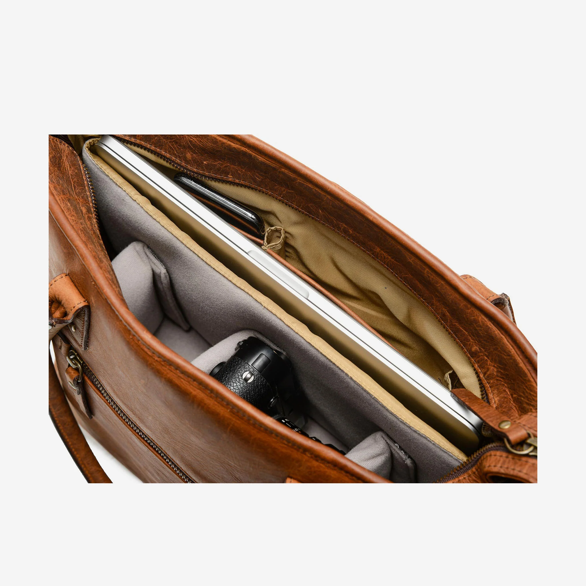 The Capri II Handcrafted Leather Tote - Image 9